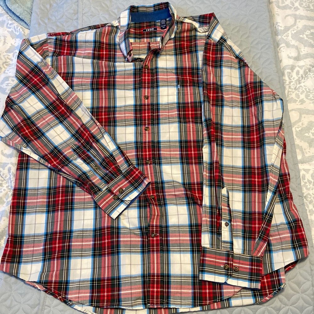 Izod plaid shirt size XXL